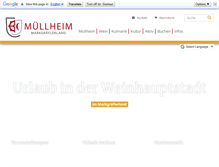Tablet Screenshot of muellheim-touristik.de
